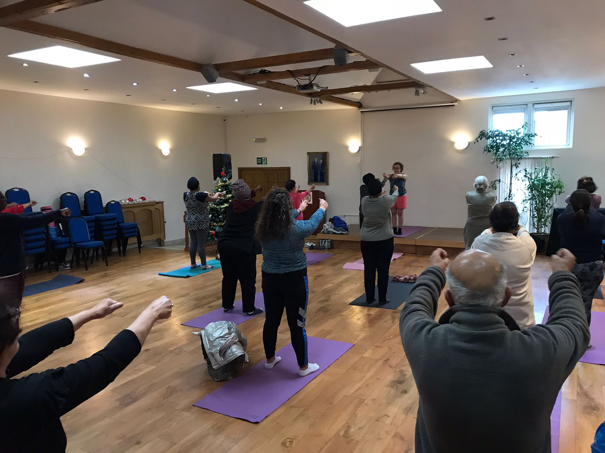 yoga with Nutan Wednesdays at Haslemere Hall Thornton Heath. Knowledge and Practice