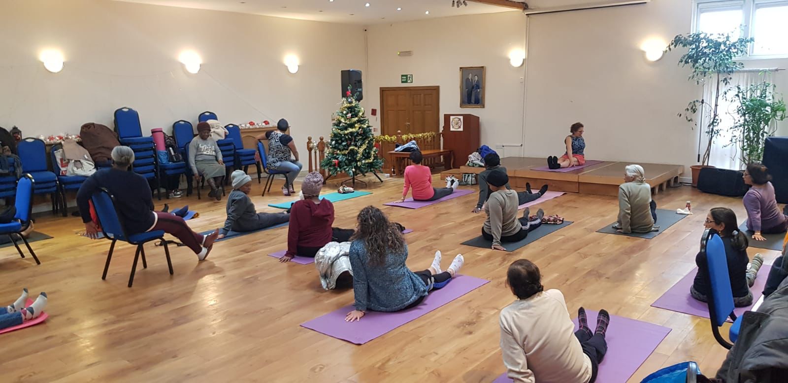 yoga with Nutan Wednesdays at Haslemere Hall Thornton Heath. Knowledge and Practice
