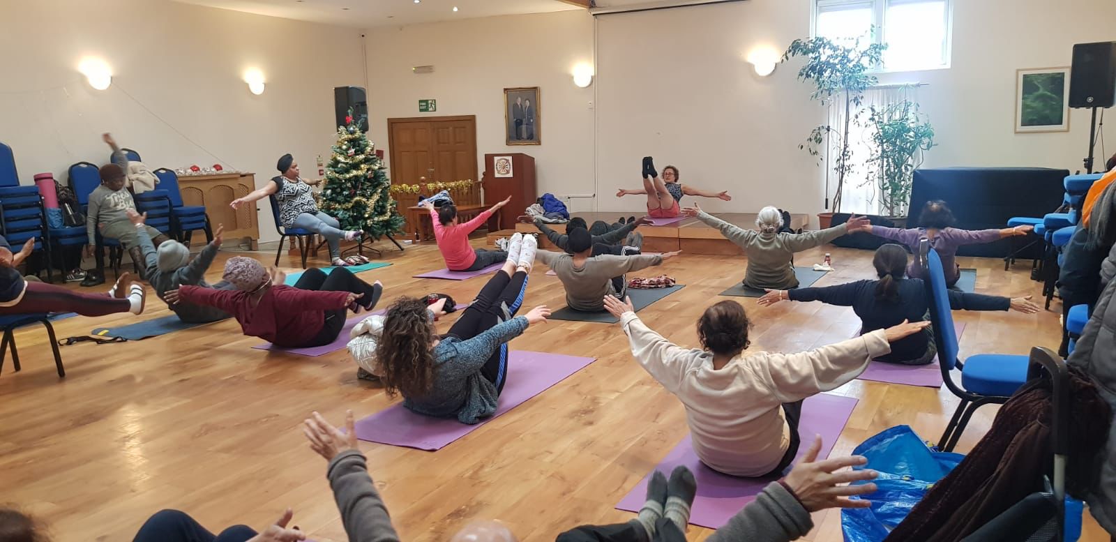 yoga with Nutan Wednesdays at Haslemere Hall Thornton Heath. Knowledge and Practice