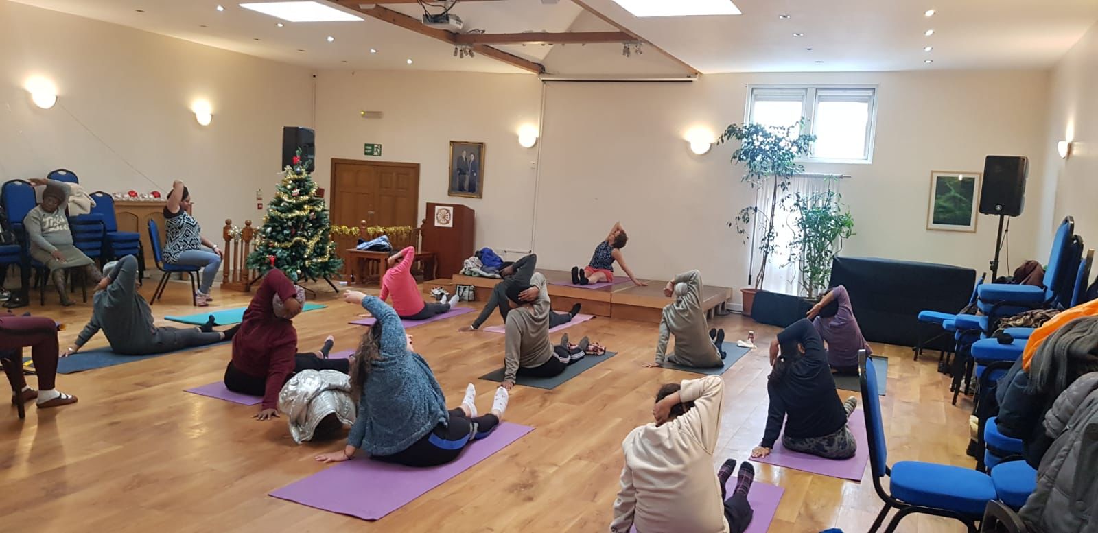 yoga with Nutan Wednesdays at Haslemere Hall Thornton Heath. Knowledge and Practice