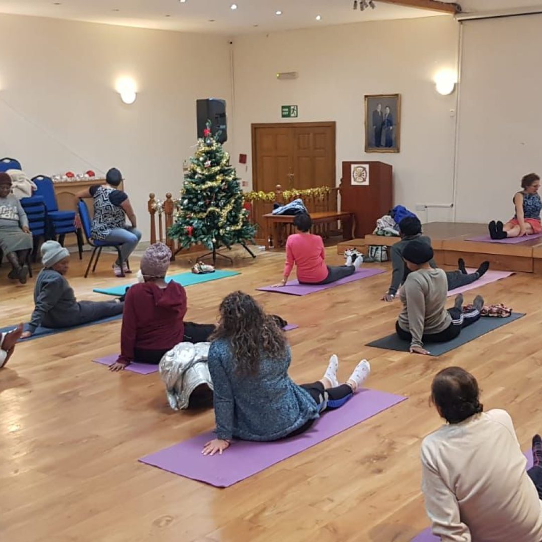yoga with Nutan Wednesdays at Haslemere Hall Thornton Heath. Knowledge and Practice